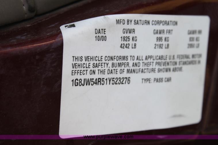 image for item D5172 2001 Saturn L200