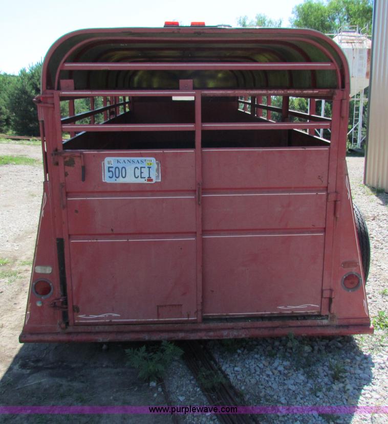 image for item B7291 1984 Blair livestock trailer