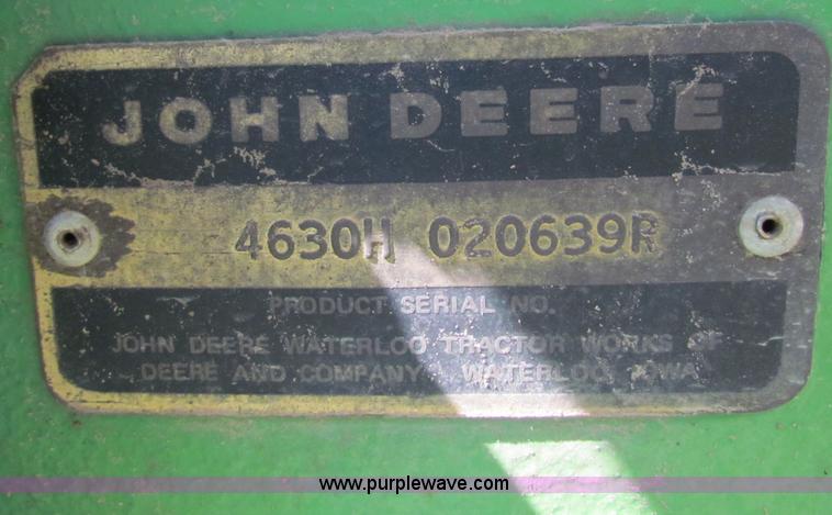 image for item B7292 1976 John Deere 4630 tractor