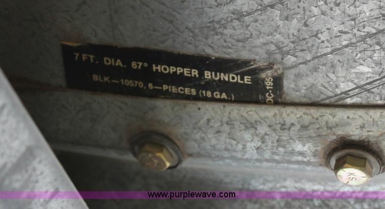 image for item C2555 GSI stainless steel bulk feed grain bin