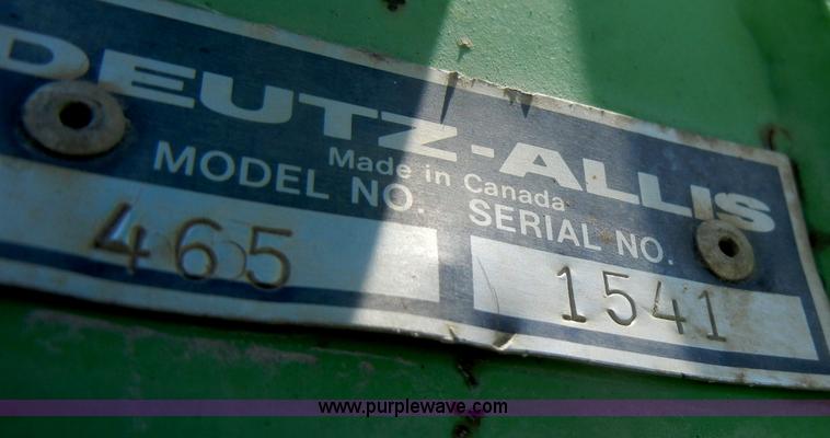 image for item D4126 1986 Deutz Allis 7085 MFWD tractor