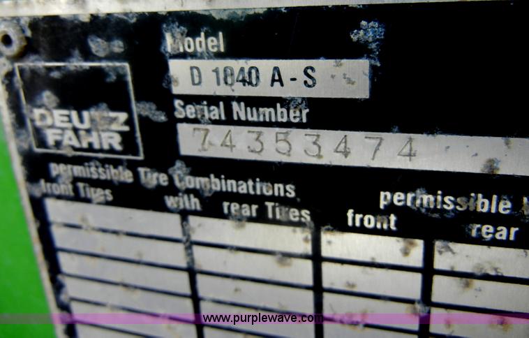 image for item D4126 1986 Deutz Allis 7085 MFWD tractor