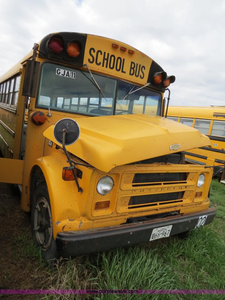 image for item A5344 1983 Chevrolet school bus