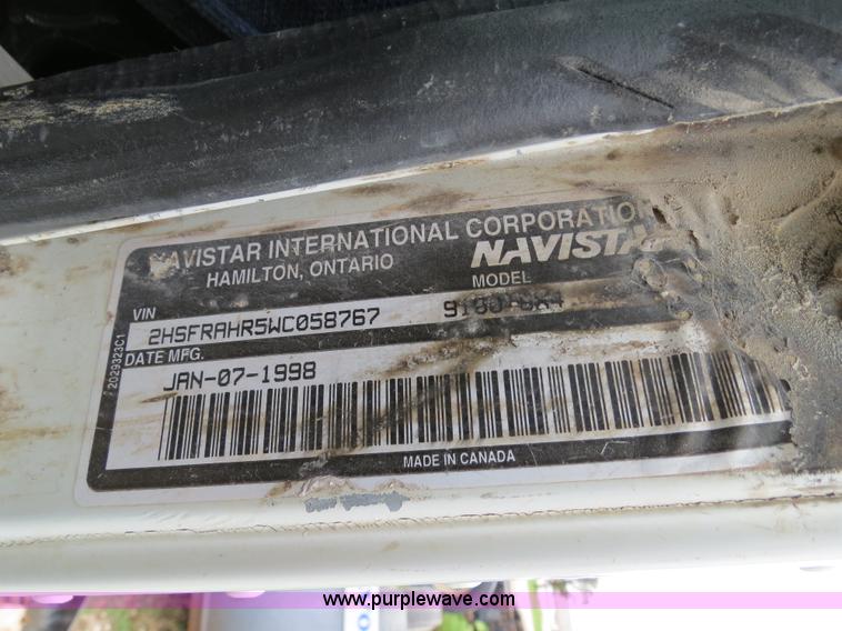 image for item A5348 1998 International 9100 semi truck