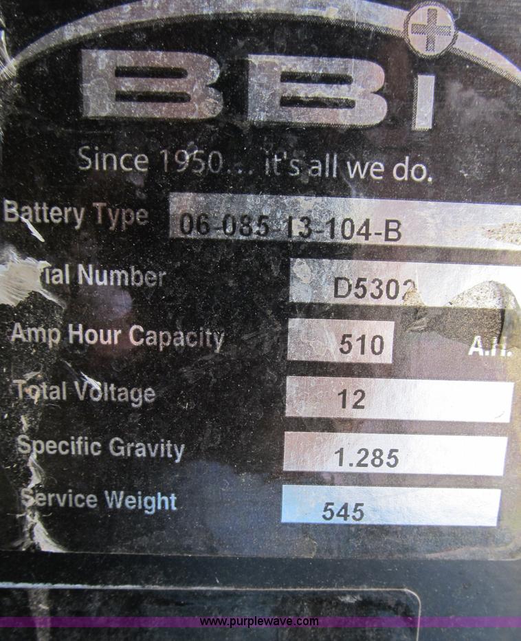 image for item B2717 Barrett 12v electric pallet jack