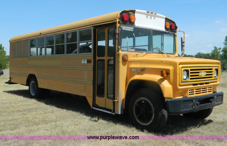 image for item B3737 1985 Chevrolet 60 school bus