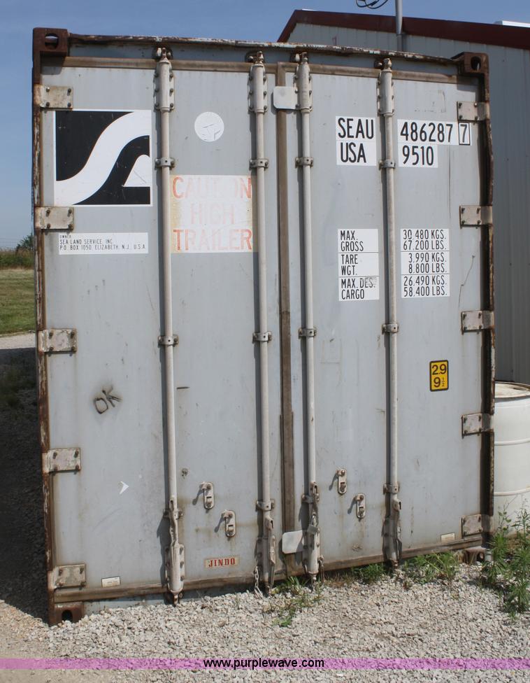 image for item B6758 1988 45' aluminum storage container