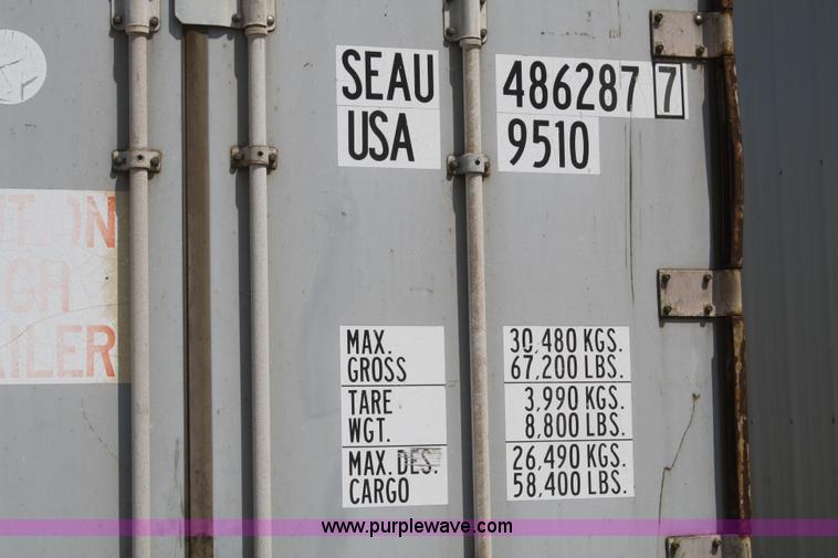 image for item B6758 1988 45' aluminum storage container