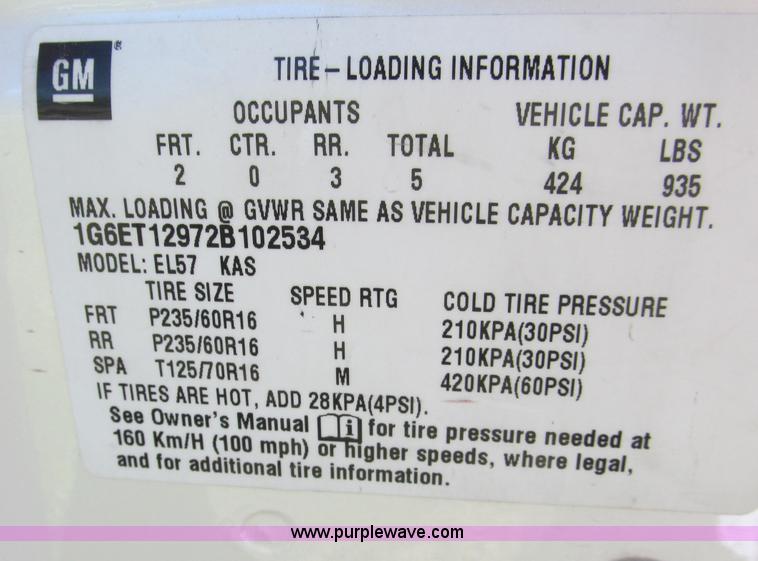 image for item C2211 2002 Cadillac Eldorado ETC