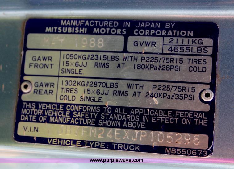 image for item C2565 1988 Dodge Ram 50 pickup truck