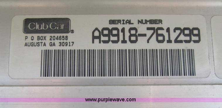 image for item D6573 1999 Ingersoll Rand Club Car golf cart