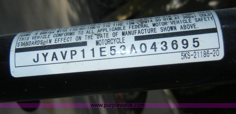 image for item N9795 2003 Yamaha V-Star Classic motorcycle