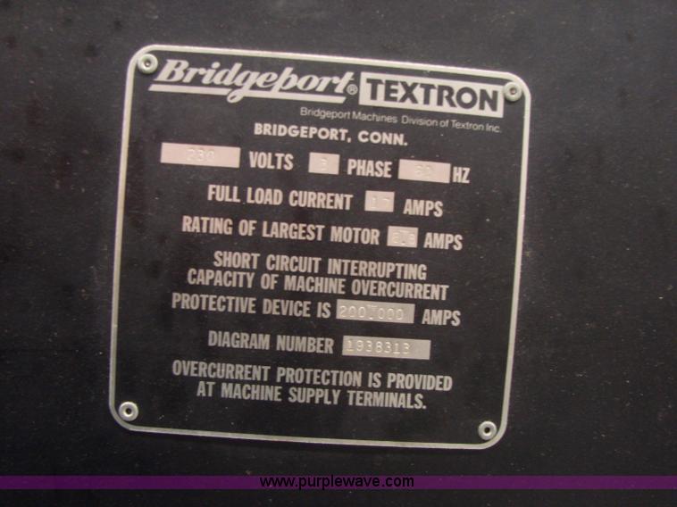 image for item R9519 1984 Bridgeport VMC Series II R2E4 CNC machine