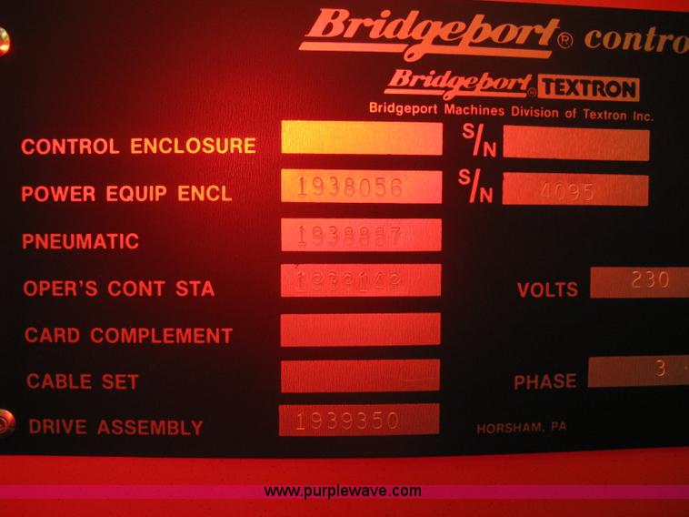 image for item R9519 1984 Bridgeport VMC Series II R2E4 CNC machine