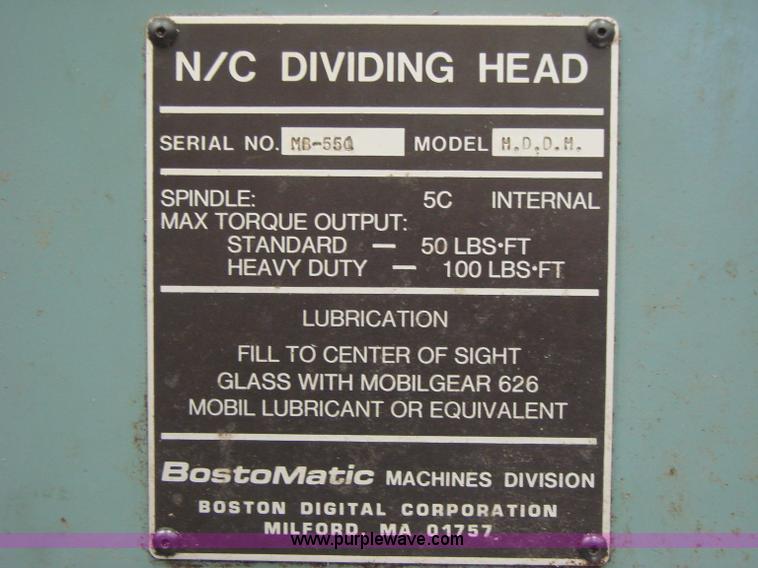 image for item R9522 1984 Bostomatic 1000 5-Axis CNC machine