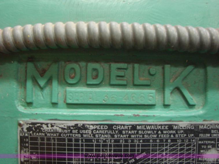 image for item R9523 K&T K-4 horizontal mill