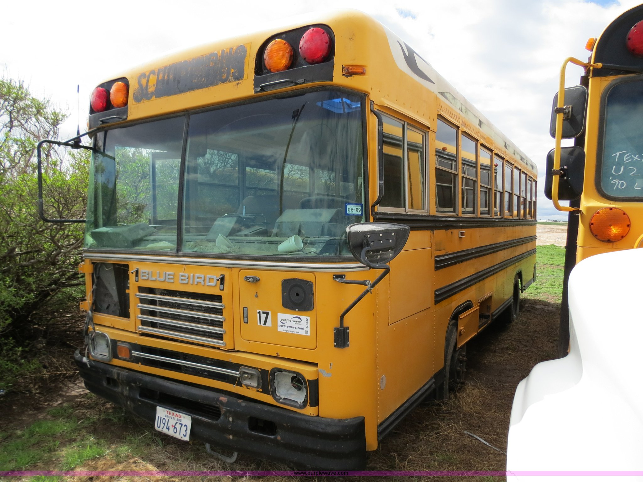 1997 Blue Bird TC2000 school bus in Perryton, TX Item A5342 sold