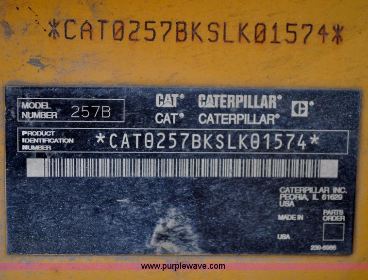 image for item A5930 2005 Caterpillar 257B track skid steer