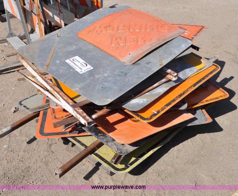 image for item A5934 Assorted road construction signs