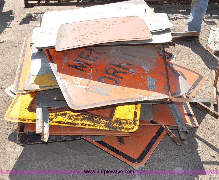 image for item A5934 Assorted road construction signs