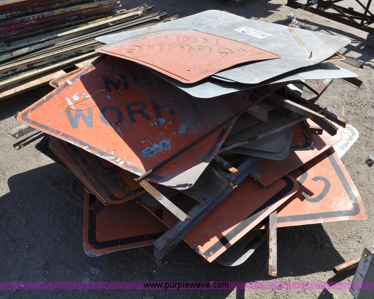 image for item A5934 Assorted road construction signs