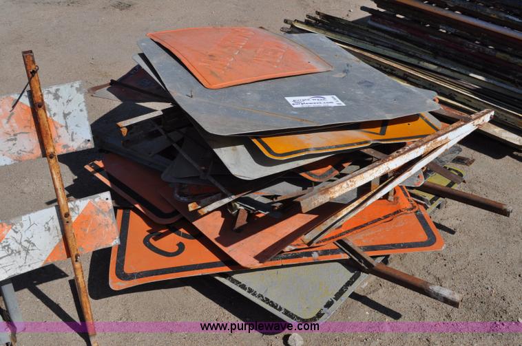 image for item A5934 Assorted road construction signs