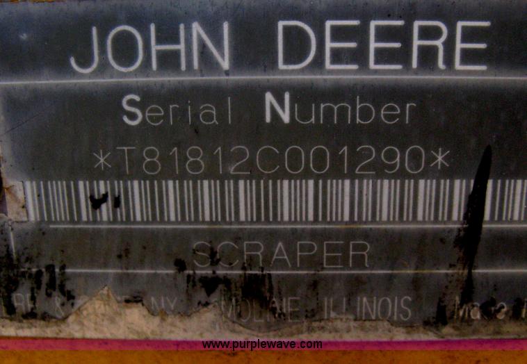 image for item A6400 John Deere 1812C scraper pan