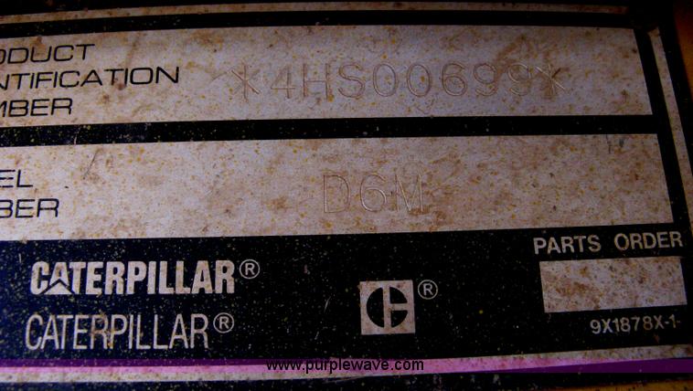 image for item A6404 2001 Caterpillar D6M XL dozer