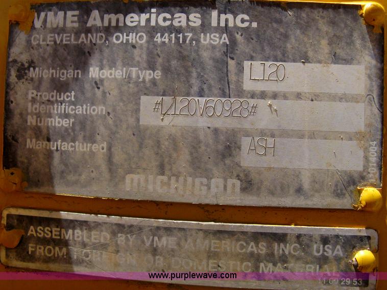 image for item A6405 1993 Volvo L120 wheel loader