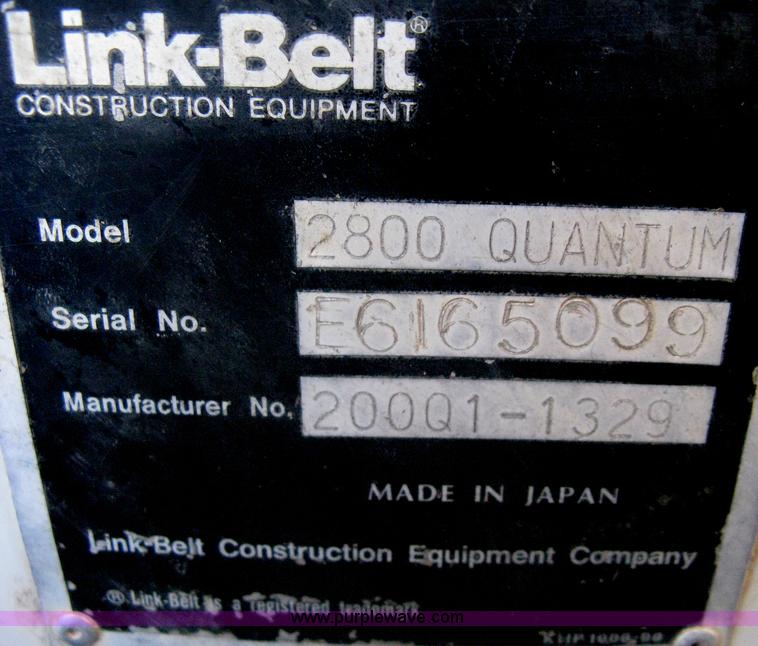 image for item A6409 1996 Link-Belt  2800 Quantum excavator