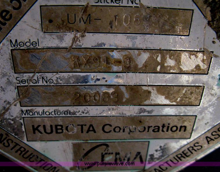 image for item A6413 2000 Kubota KX91-3 excavator