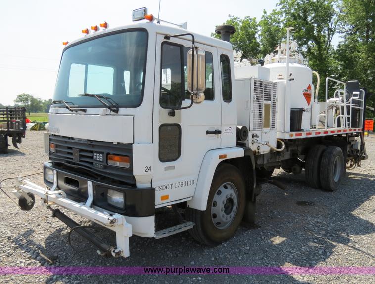 image for item B2369 1987 Volvo FE6 paint striper truck