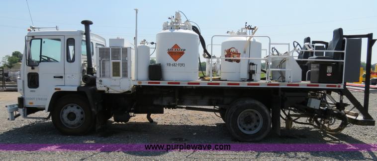 image for item B2369 1987 Volvo FE6 paint striper truck