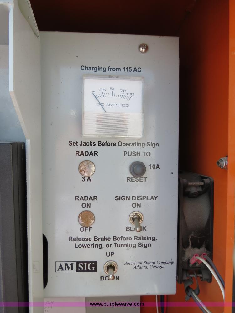 2001 AMSIG CMST331 portable message board in Muskogee, OK Item B2371 sold Purple Wave