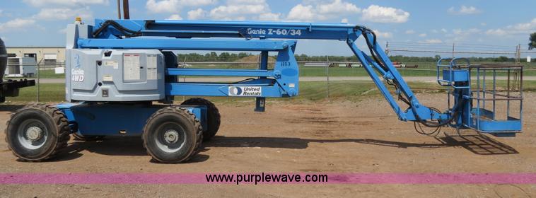 image for item B2387 1999 Genie Z-60/34 articulating boom lift