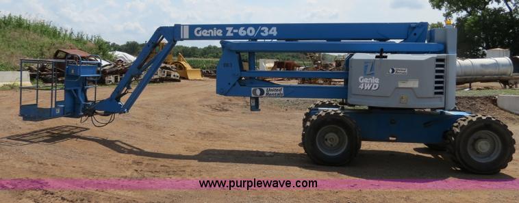 image for item B2387 1999 Genie Z-60/34 articulating boom lift