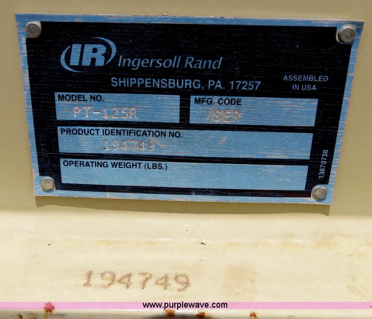 image for item B2389 2006 Ingersoll Rand PT-125R pneumatic roller