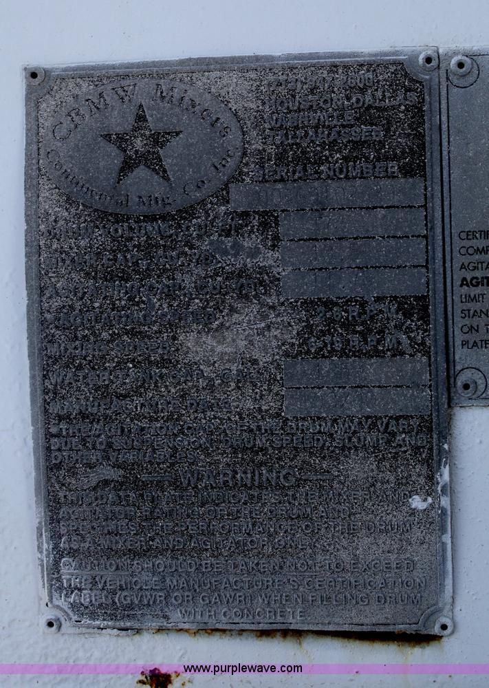 image for item B6762 2000 Western Star 4864FX concrete mixer truck