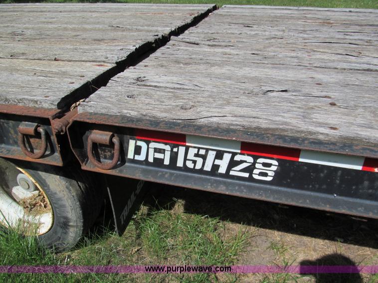 image for item C2193 1995 Trail-Eze 28' gooseneck trailer with hydraulic dovetail