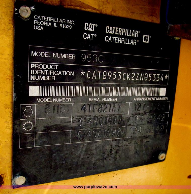 image for item C2209 2002 Caterpillar 953C track loader