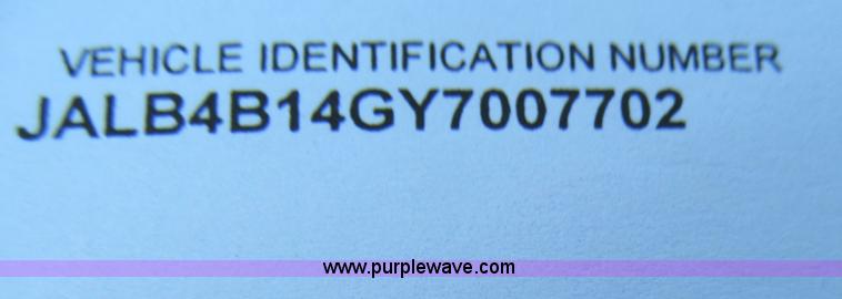 image for item C2212 2000 Isuzu vacuum truck with sweeper