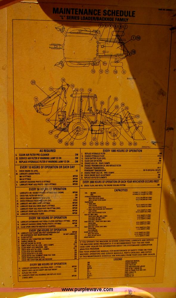 image for item C2238 1999 Case 580 Super L Series 2 backhoe