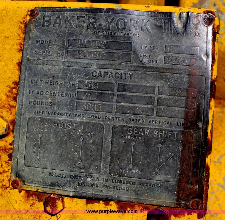 image for item C2531 Baker-york VT5024 forklift