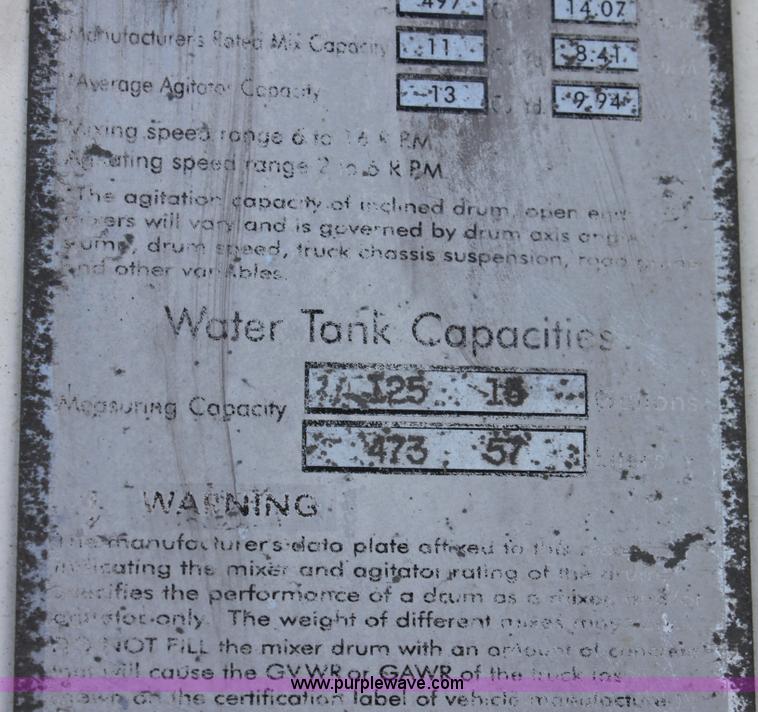 image for item D5096 1998 International Paystar 5000 mixer truck