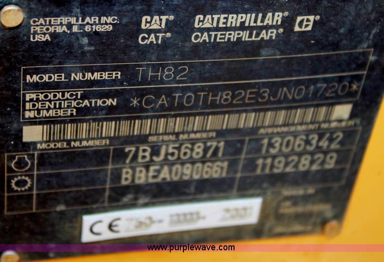 image for item D5116 2001 Caterpillar TH82 telehandler