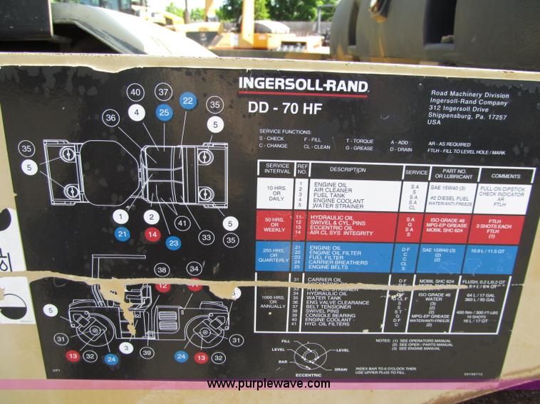 image for item D6522 Ingersoll Rand DD70HF vibratory roller
