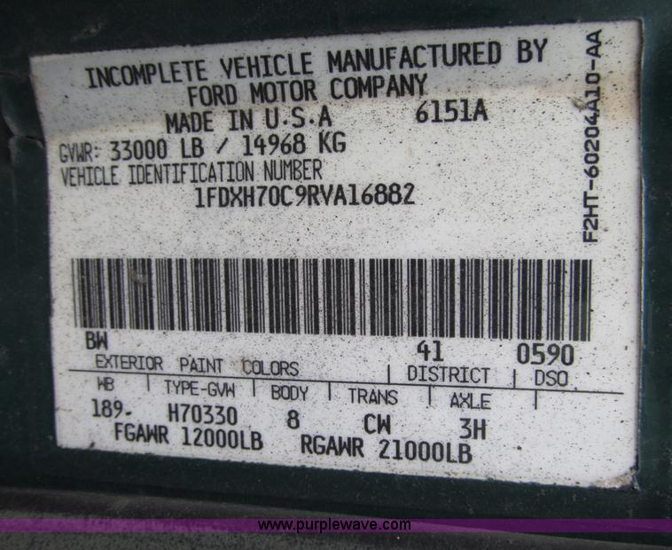 image for item D6524 1994 Ford CF7000 asphalt distribution truck