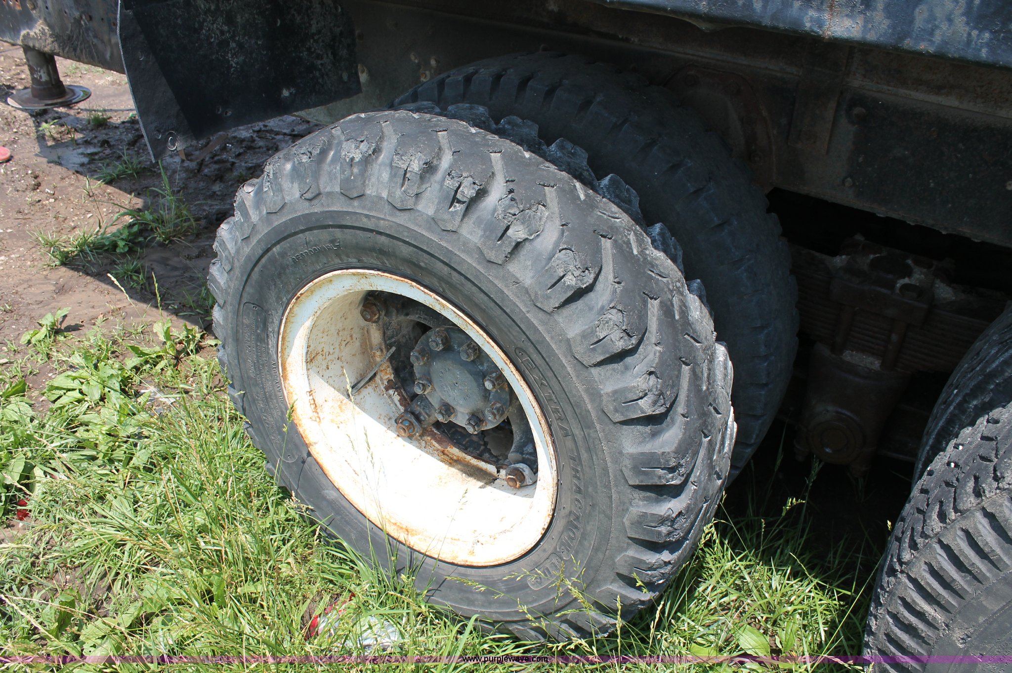 1969 International shop built 25' tandem axle dump trailer in
