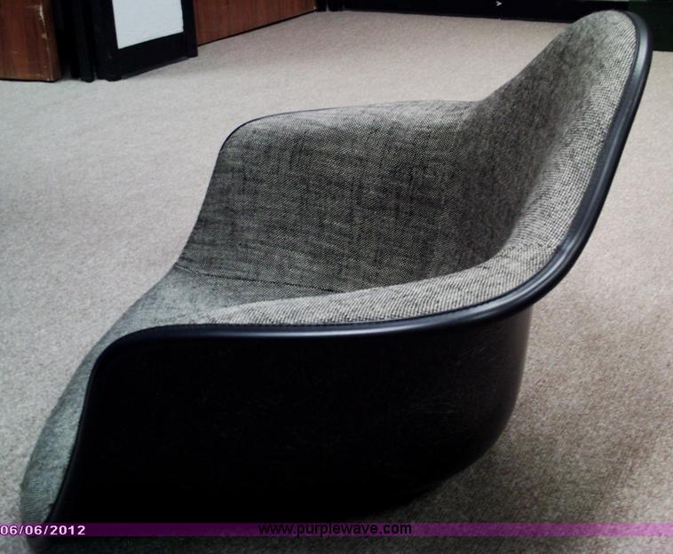 image for item B1272 (26) 1969 Herman Miller cushioned fabric arm shell chairs