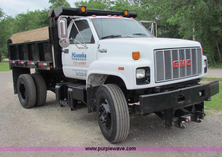 image for item B1349 1993 GMC Topkick dump truck